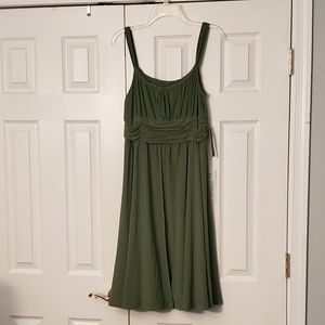 Sage green cocktail dress